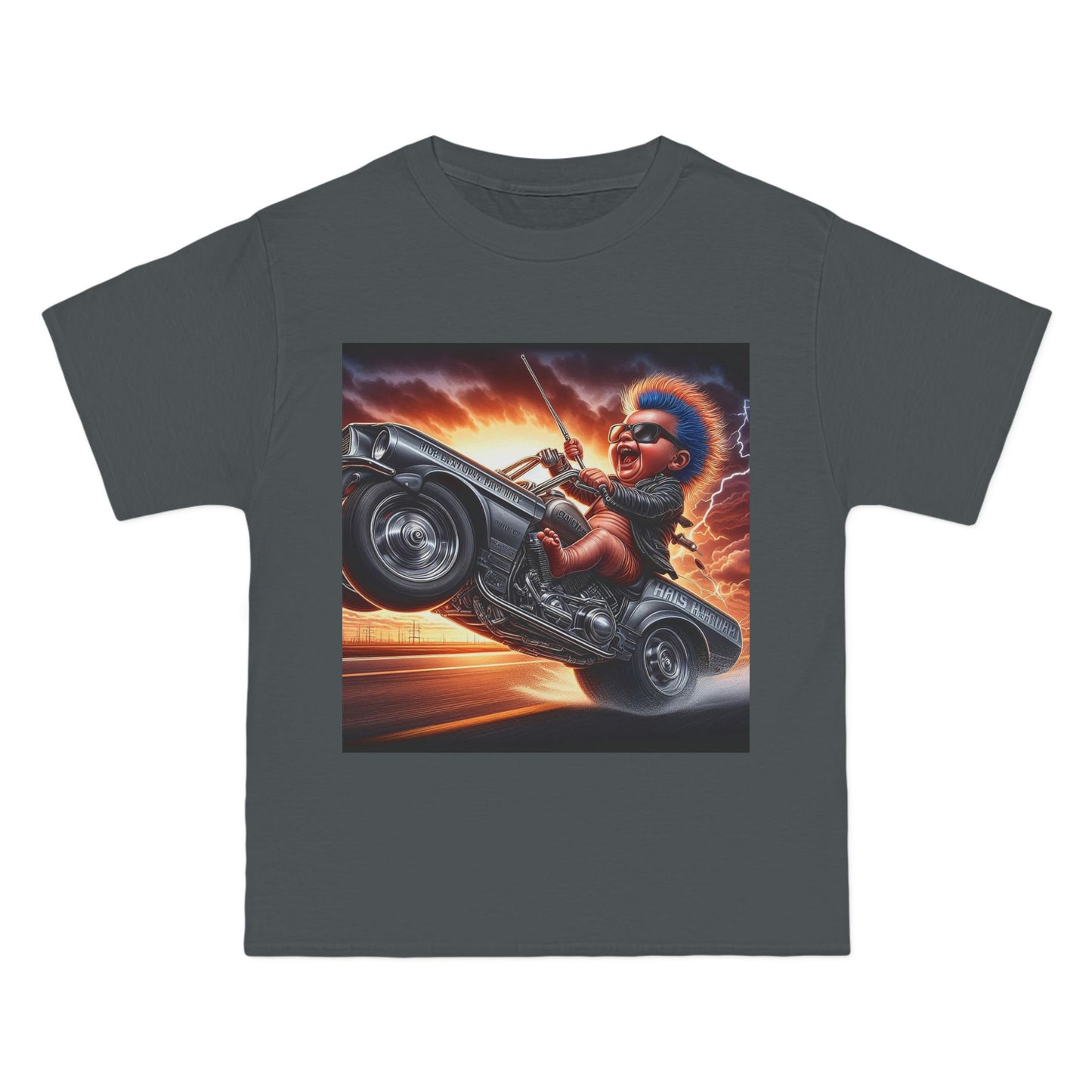 Crazy Baby Driving a Car T-Shirt — Funny Infant Driver Graphic Tee