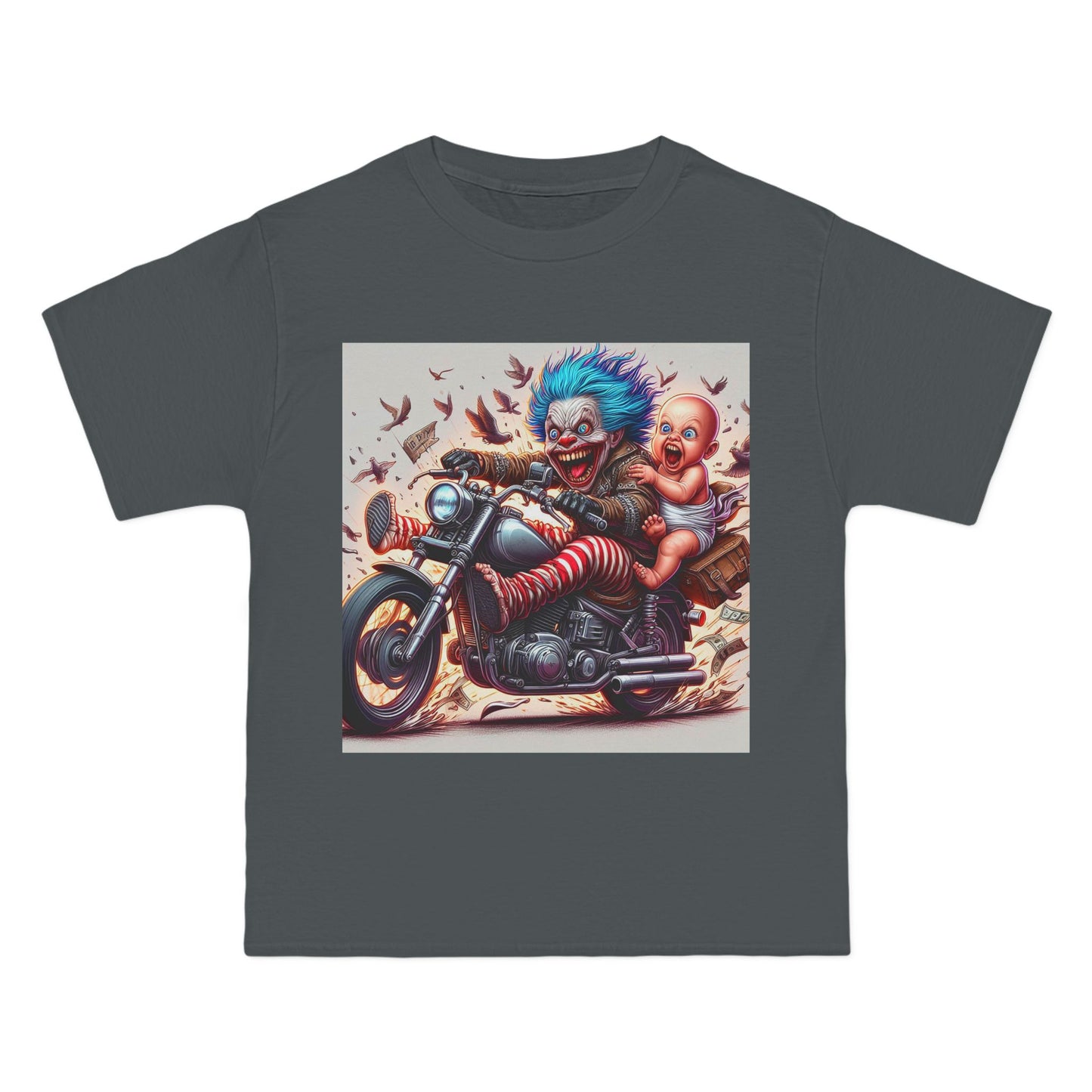 Crazy Baby on a Motorcycle T-Shirt — Retro Biker Infant Graphic Tee