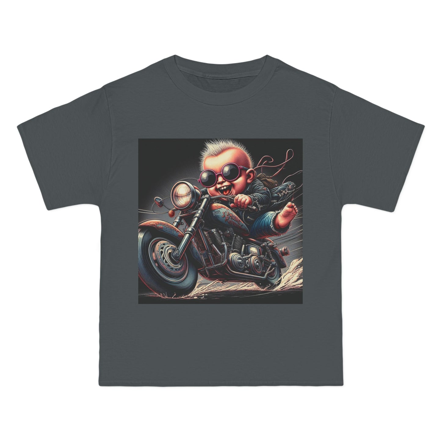 Crazy Baby on Motorcycle T-Shirt