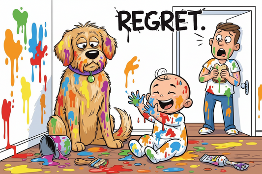 Baby Paint + Dog = Regret