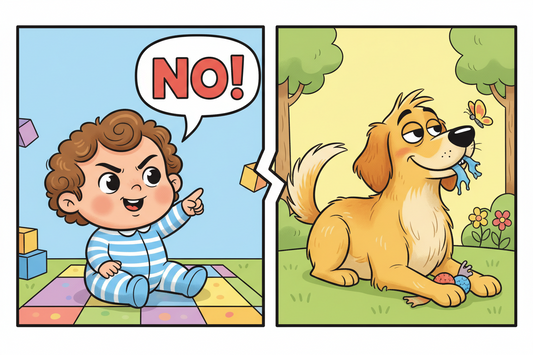 Baby’s First “No” vs Dog Ignoring It
