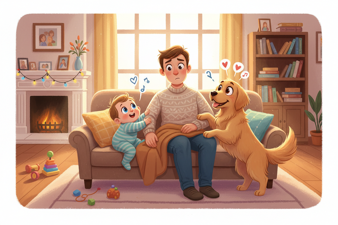 Baby vs Dog for Parent Attention