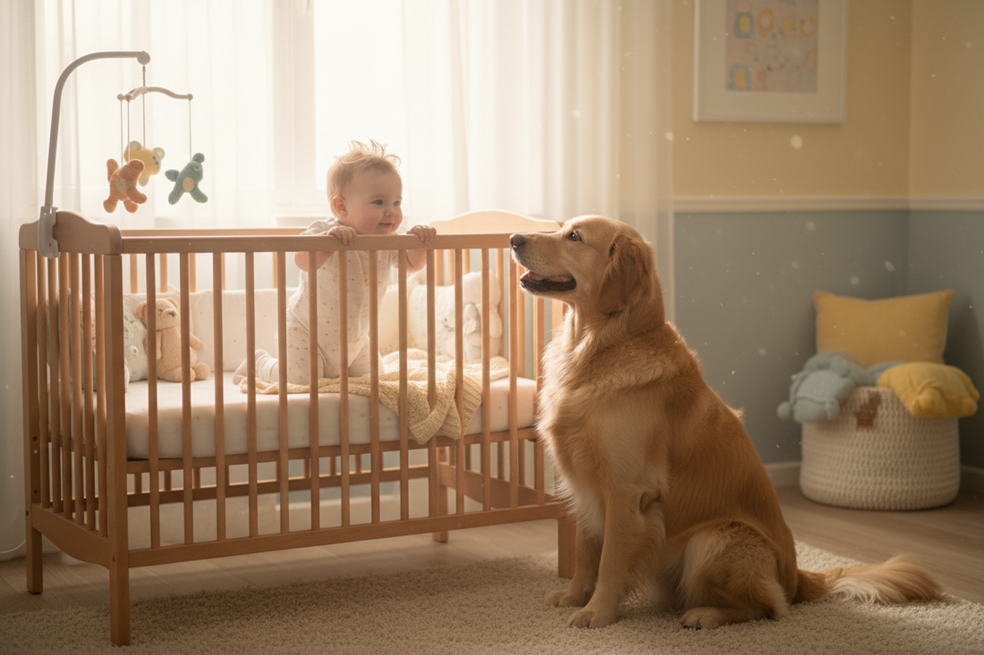 Baby Wakes Up, Dog Already Waiting