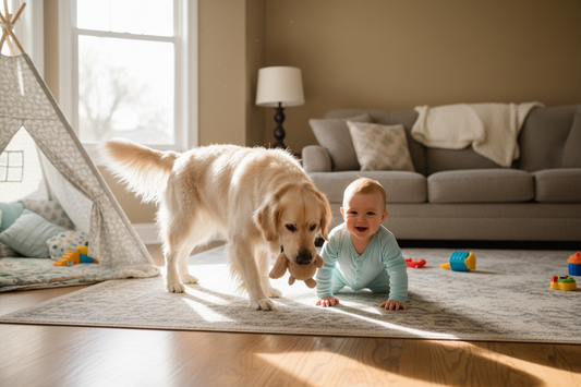 Dog Follows Baby Everywhere