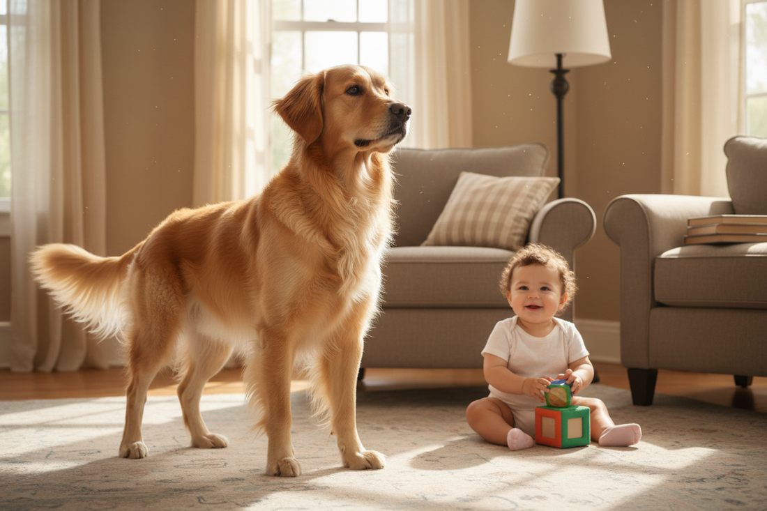 Dog Protects Baby From Nothing (Hero Mode)