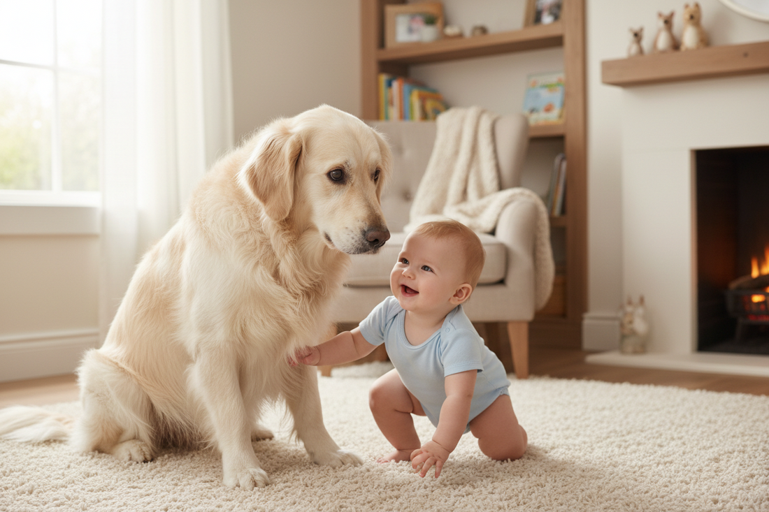 Dog Thinks Baby Is a Weird Puppy
