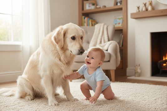 Dog Thinks Baby Is a Weird Puppy