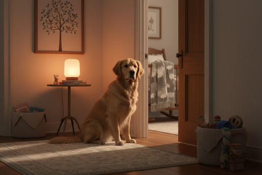 Dog Waits Outside Baby’s Room