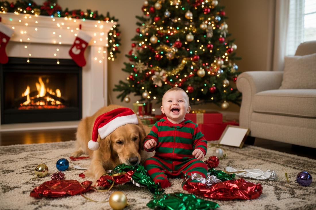 First Holiday With Baby and Dog Chaos