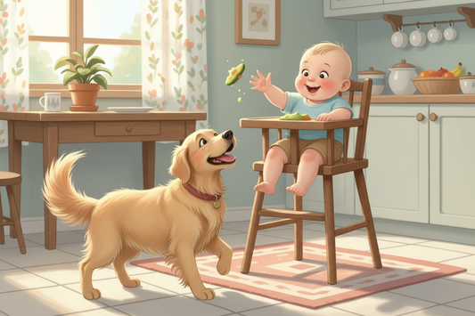 First Time Baby Feeds the Dog Accidentally