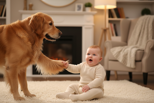 First Time Baby Pulls Dog’s Tail Oops