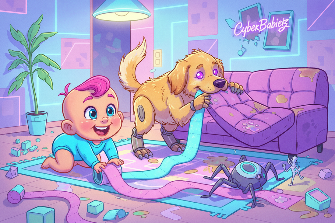 When Baby and Dog Team Up Against the House