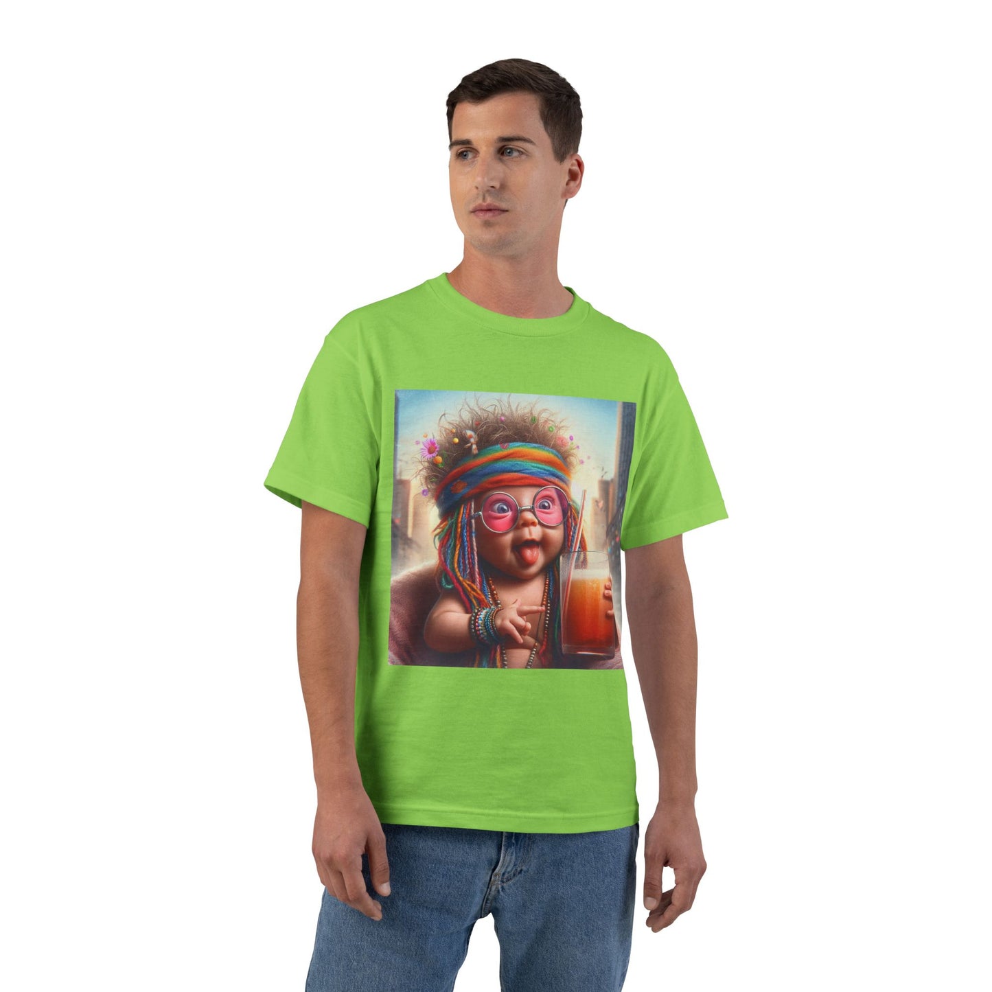 Funny Hippy Baby T-Shirt — Retro Hippie Infant Graphic Tee
