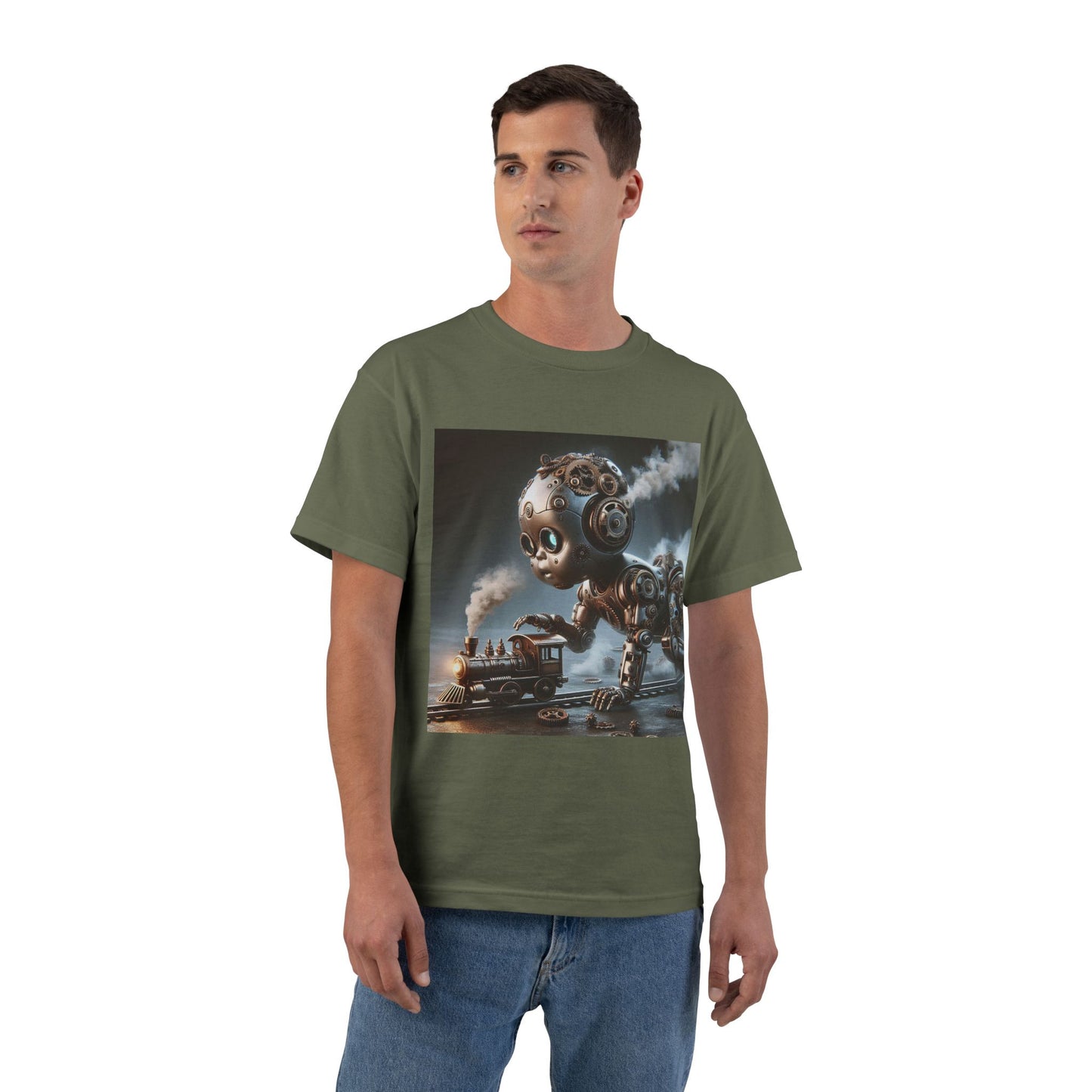 Steampunk Robot Baby T-Shirt — Funny Retro Mechanical Infant Tee