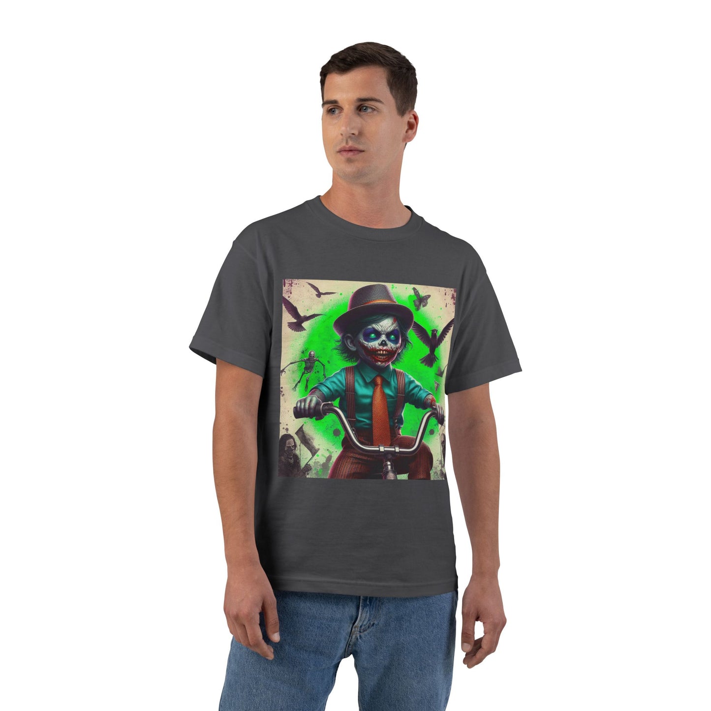 Zombie Bike T-Shirt — Spooky Biker Graphic Tee