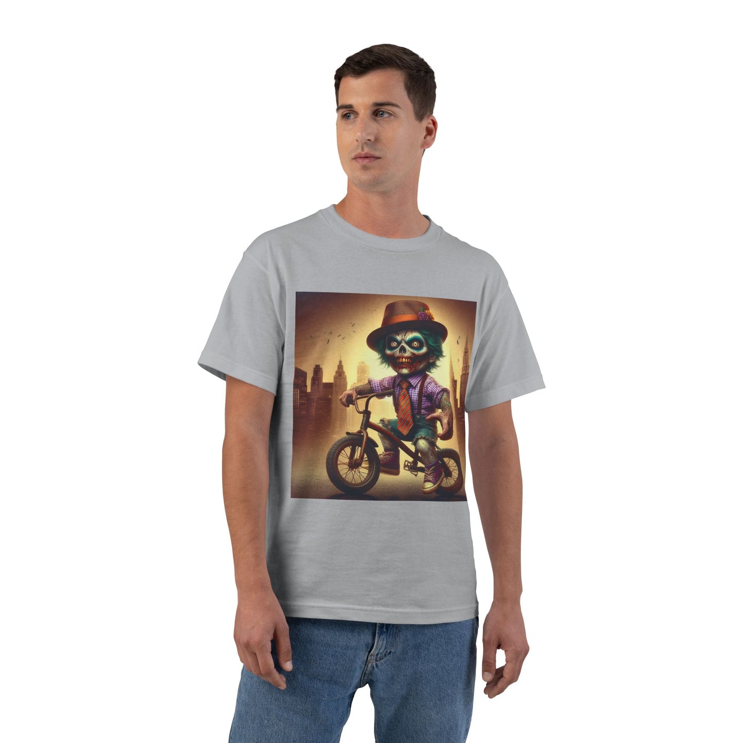 Zombie Bike T-Shirt — Spooky Biker Graphic Tee