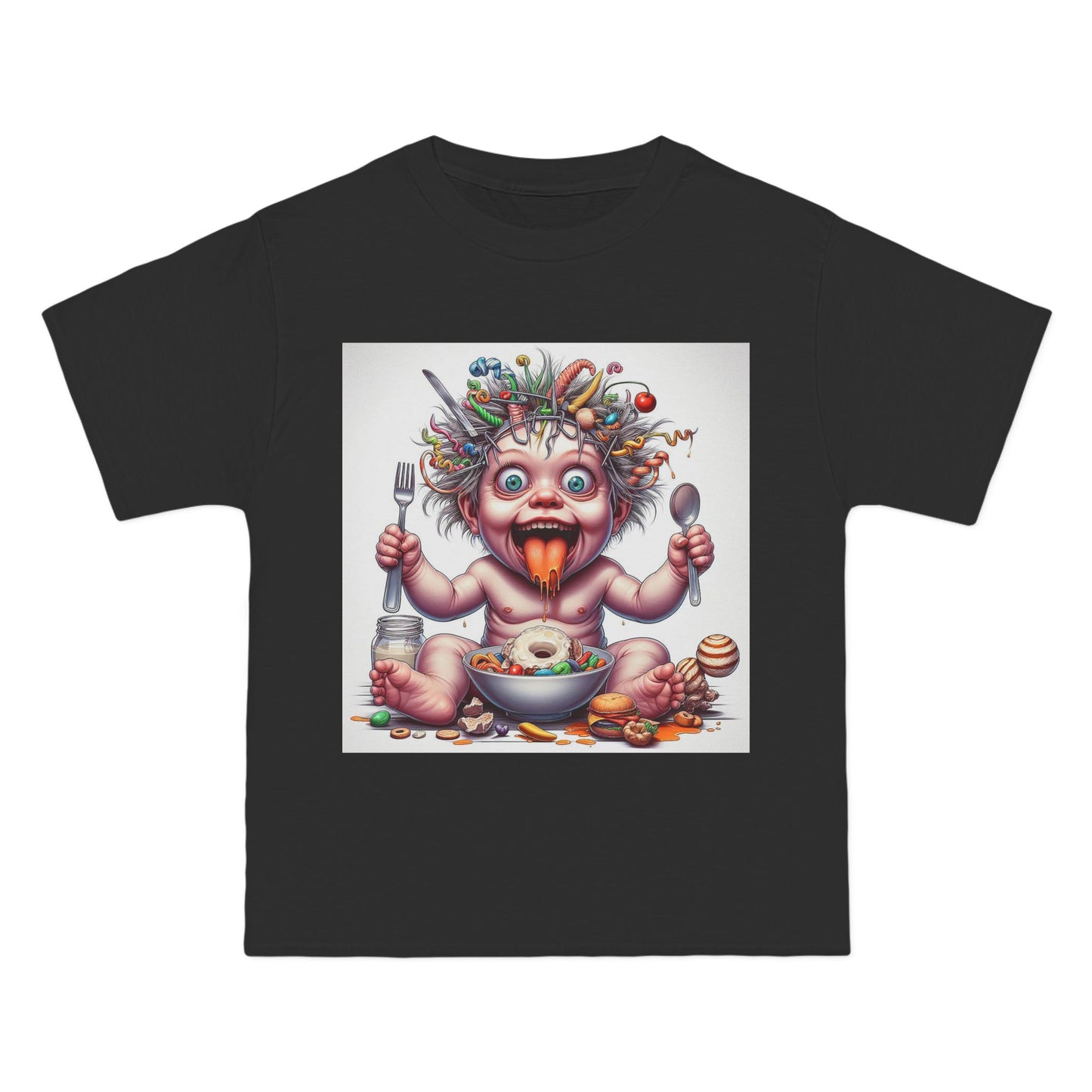 Crazy Baby Graphic T-Shirt — "crazy baby" Retro Design