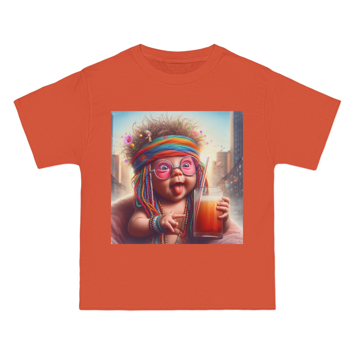 Funny Hippy Baby T-Shirt — Retro Hippie Infant Graphic Tee