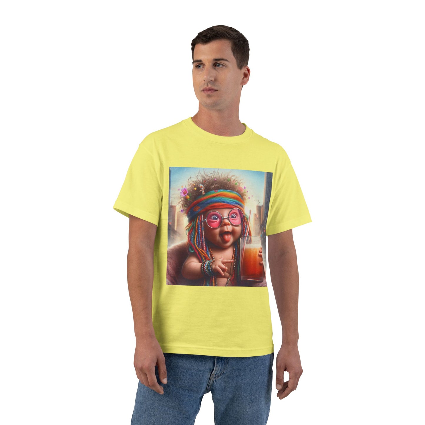 Funny Hippy Baby T-Shirt — Retro Hippie Infant Graphic Tee