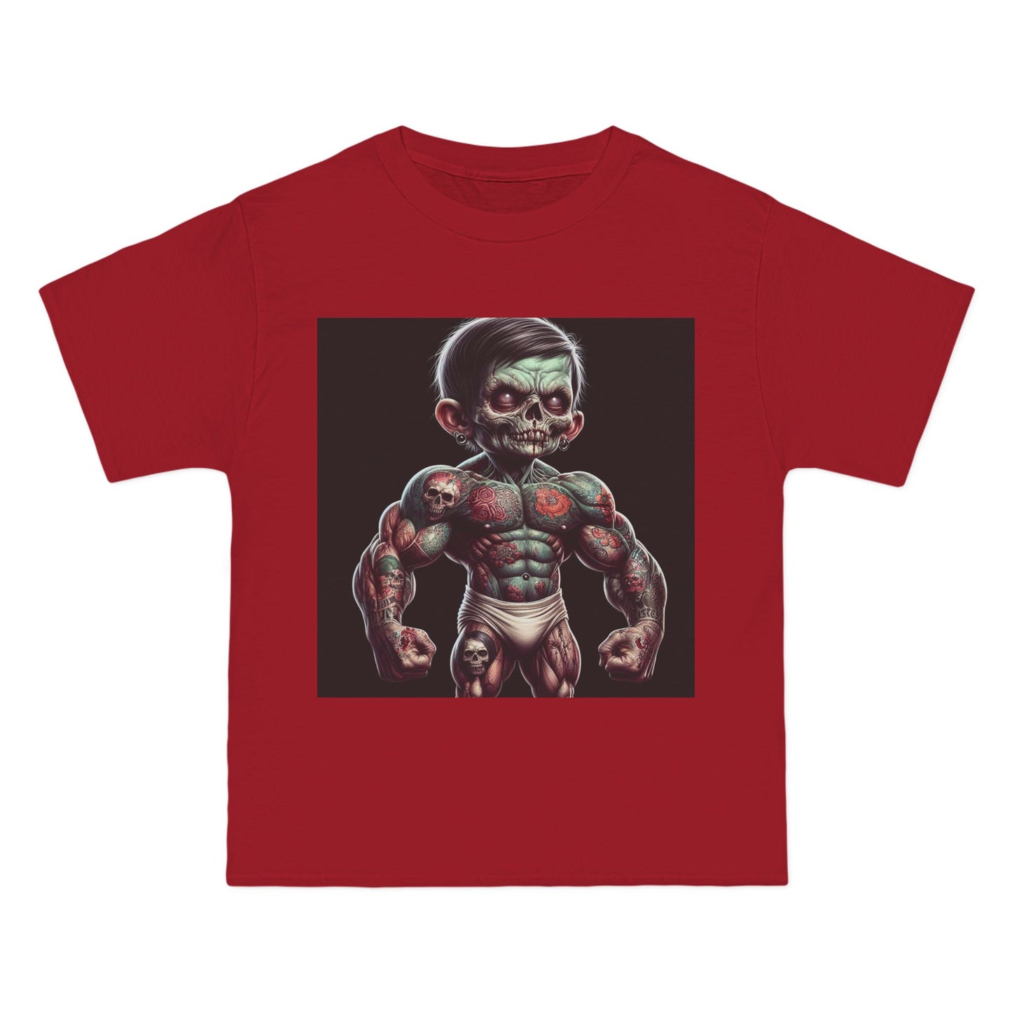 Zombie Muscle Baby T-Shirt — Cute Scary Baby Zombie Graphic Tee