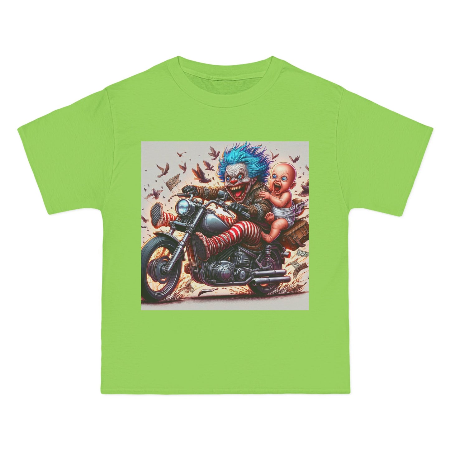 Crazy Baby on a Motorcycle T-Shirt — Retro Biker Infant Graphic Tee