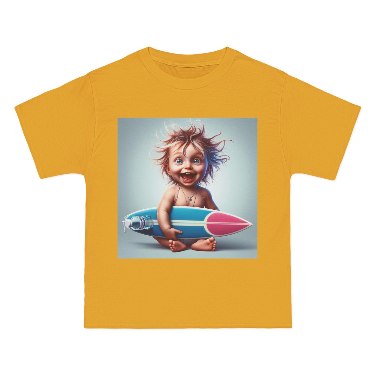 Funny Baby with Surfboard T-Shirt — Cute Surfing Infant Graphic Tee