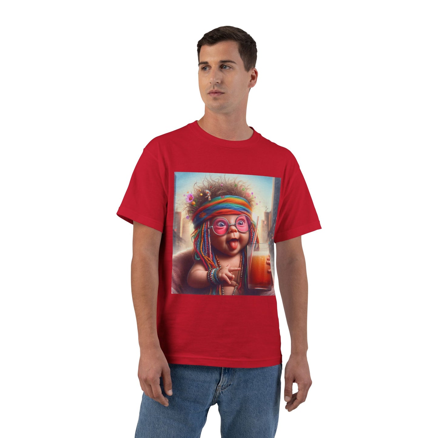 Funny Hippy Baby T-Shirt — Retro Hippie Infant Graphic Tee