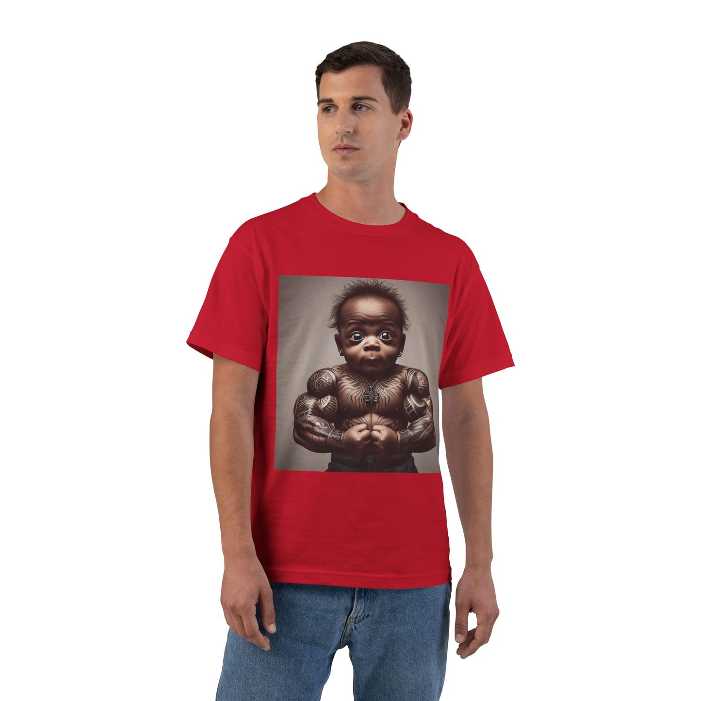 Funny Muscle Baby T-Shirt — Cute Strong Baby Graphic Tee