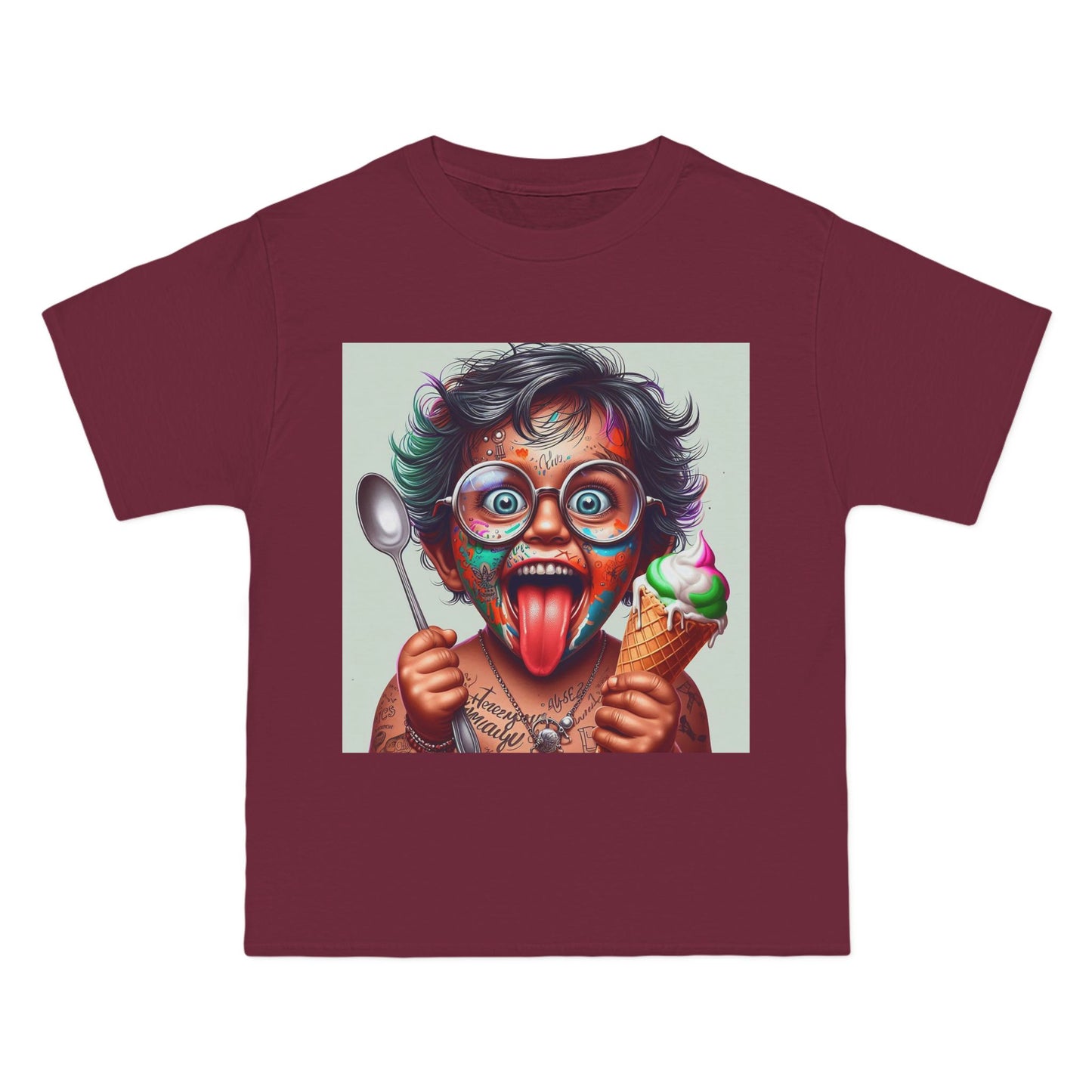 Crazy Baby Eating Ice Cream T-Shirt — Cute Funny Infant Graphic Tee
