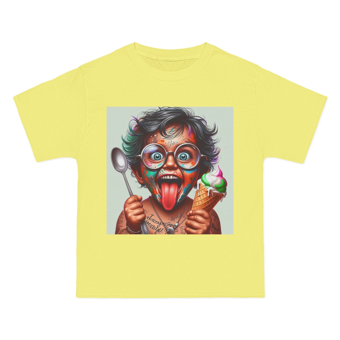 Crazy Baby Eating Ice Cream T-Shirt — Cute Funny Infant Graphic Tee