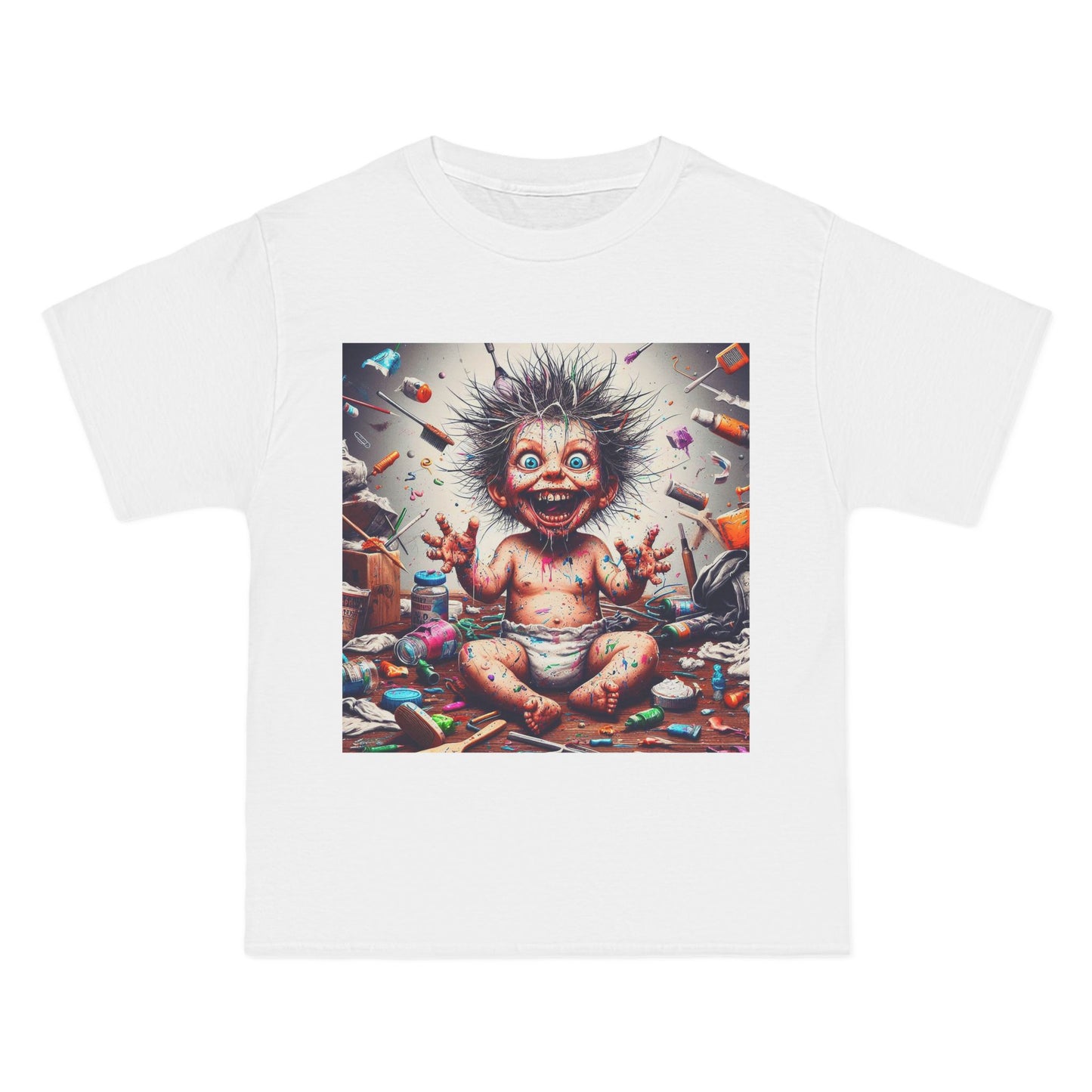 Crazy Baby Graphic T-Shirt — Playful Retro Baby Design