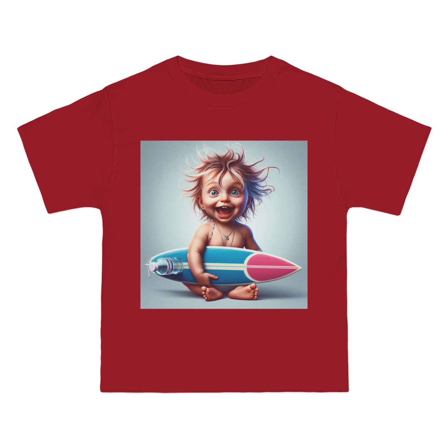 Funny Baby with Surfboard T-Shirt — Cute Surfing Infant Graphic Tee
