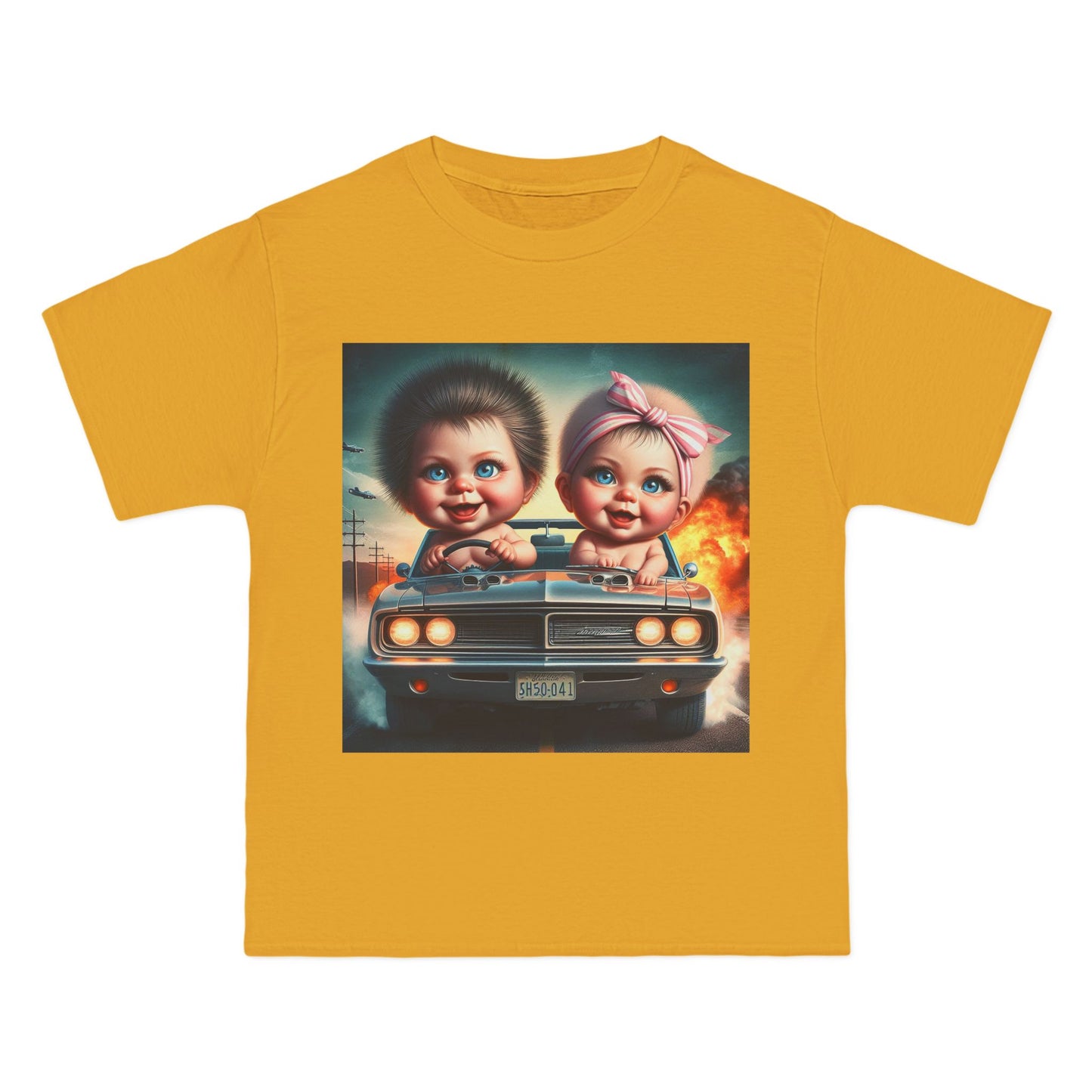 Funny Babies Driving Car T-Shirt — Cute Infant Road Trip Graphic Tee