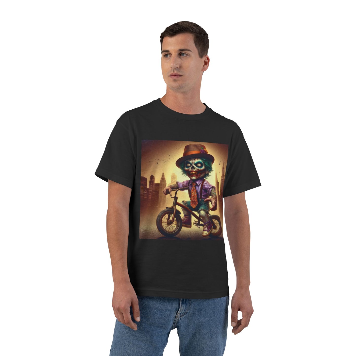 Zombie Bike T-Shirt — Spooky Biker Graphic Tee