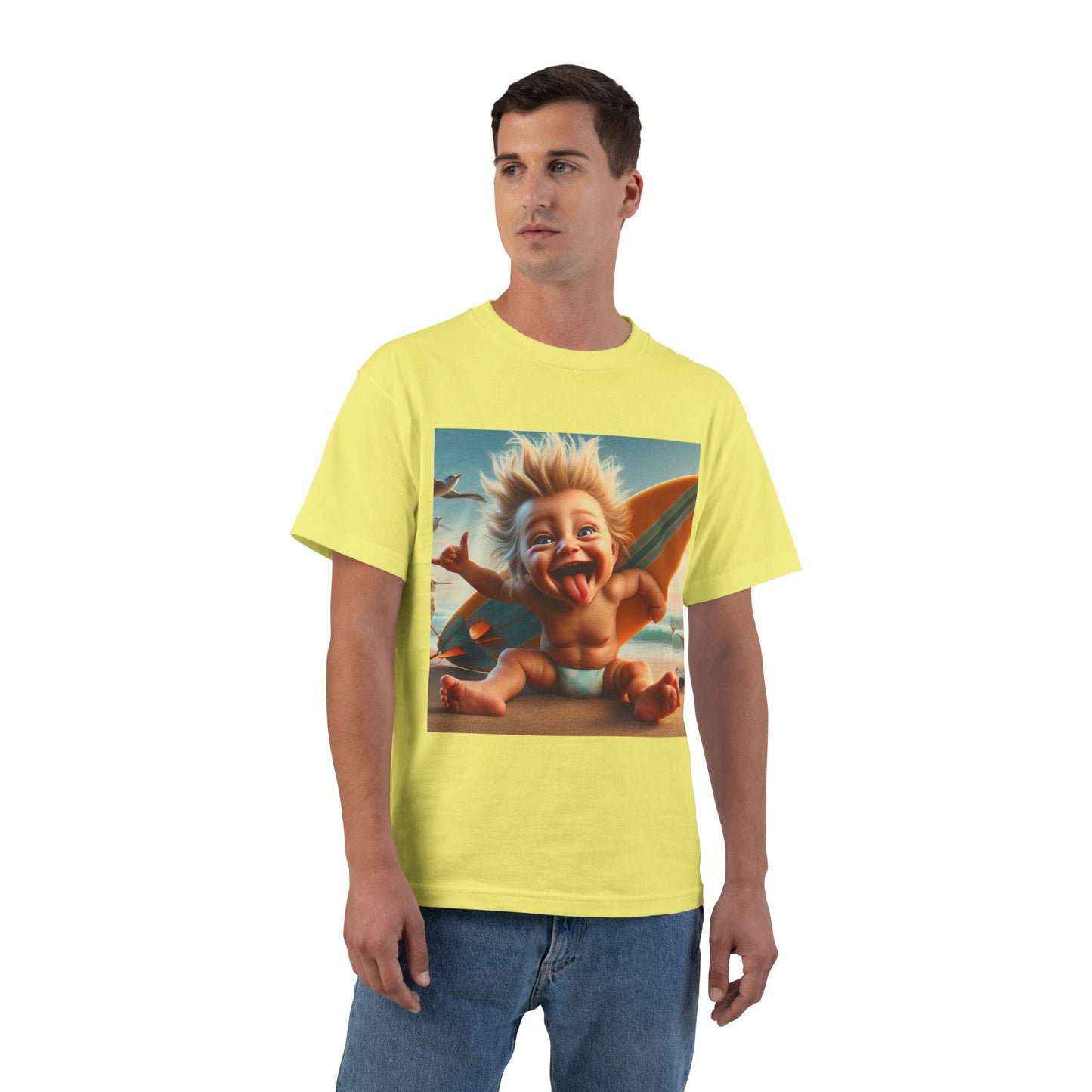 Crazy Surfer Baby T-Shirt — Cute Surf Graphic Tee for Kids