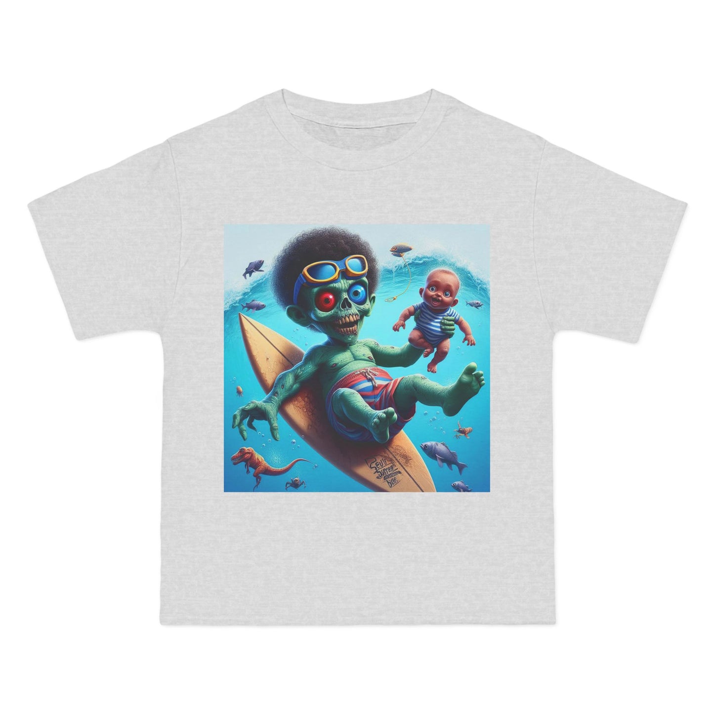 Zombie Surfer Baby T-Shirt — Cute Creepy Surfing Infant Design