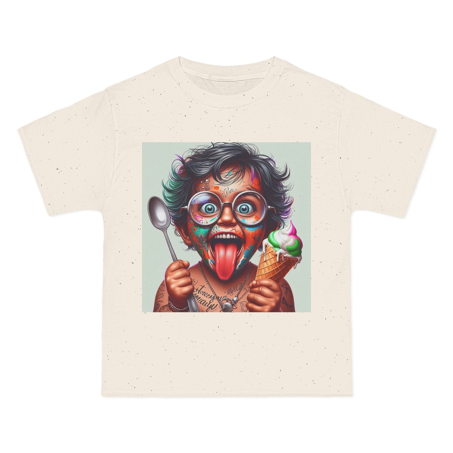 Crazy Baby Eating Ice Cream T-Shirt — Cute Funny Infant Graphic Tee