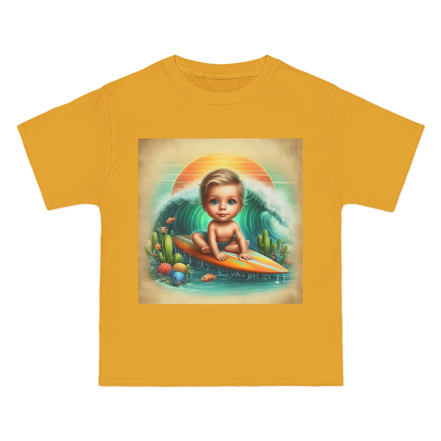 Funny Surfer Baby T-Shirt — Cute Beach Baby Graphic Tee