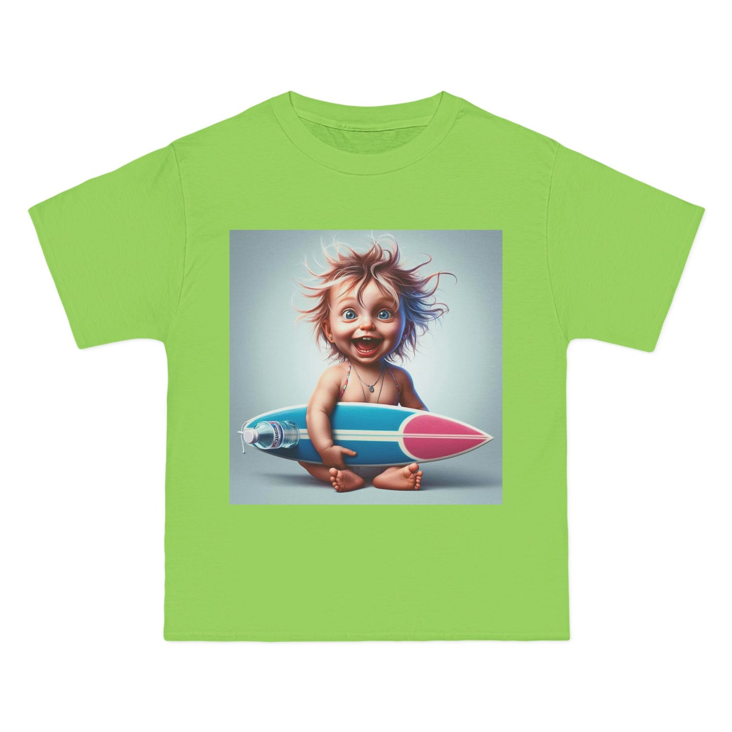 Funny Baby with Surfboard T-Shirt — Cute Surfing Infant Graphic Tee