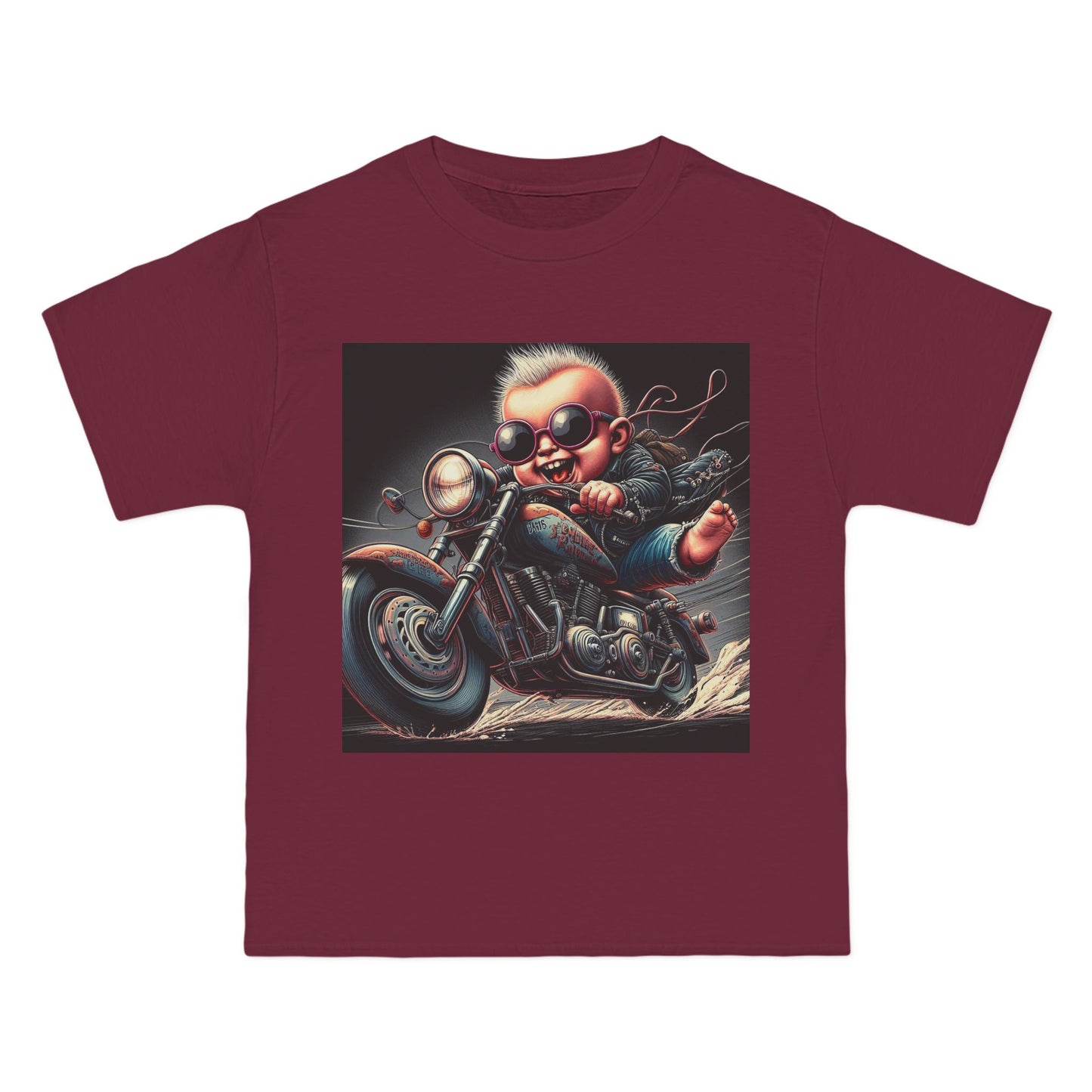 Crazy Baby on Motorcycle T-Shirt