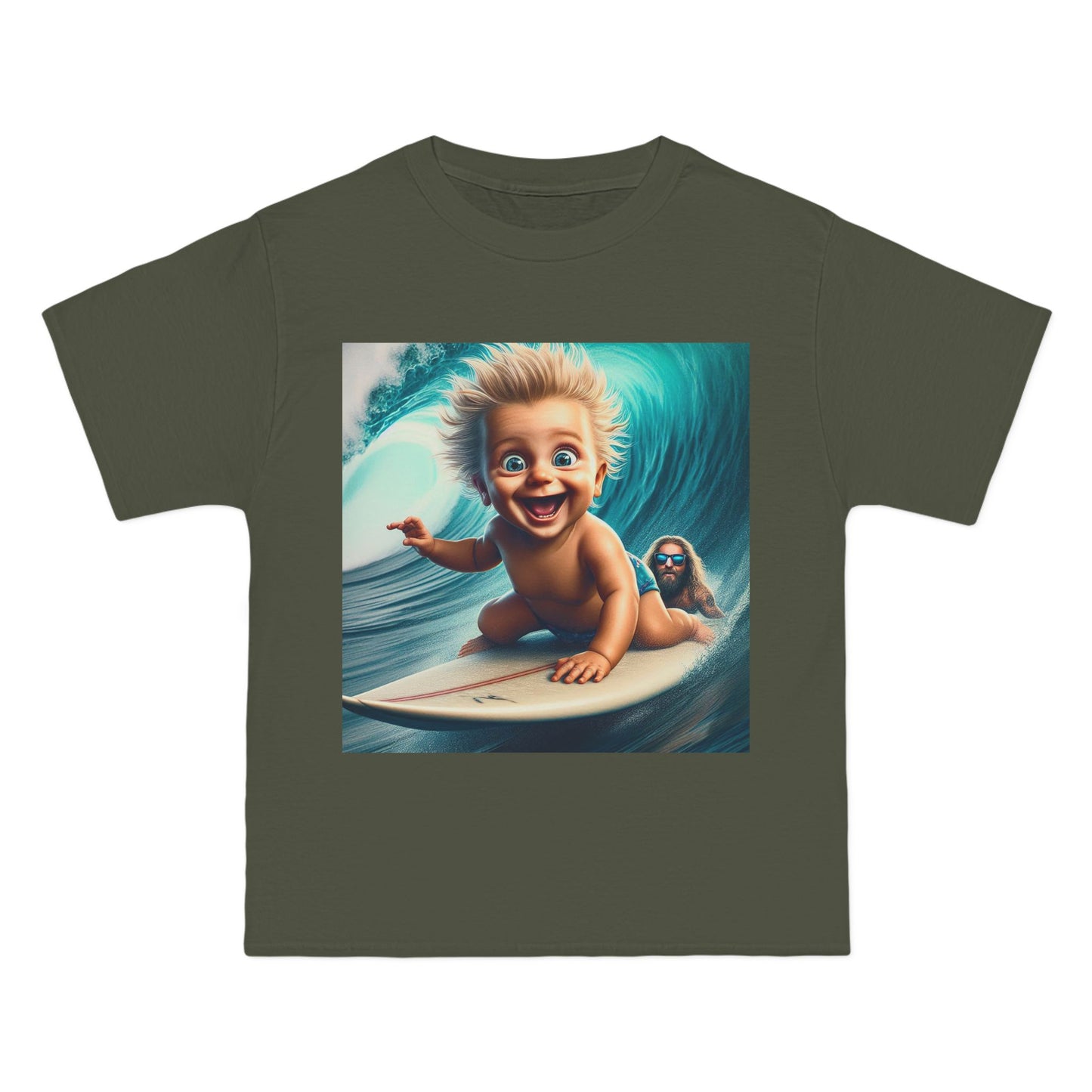 Funny Baby Surfing T-Shirt — Cute Surfing Infant Graphic Tee
