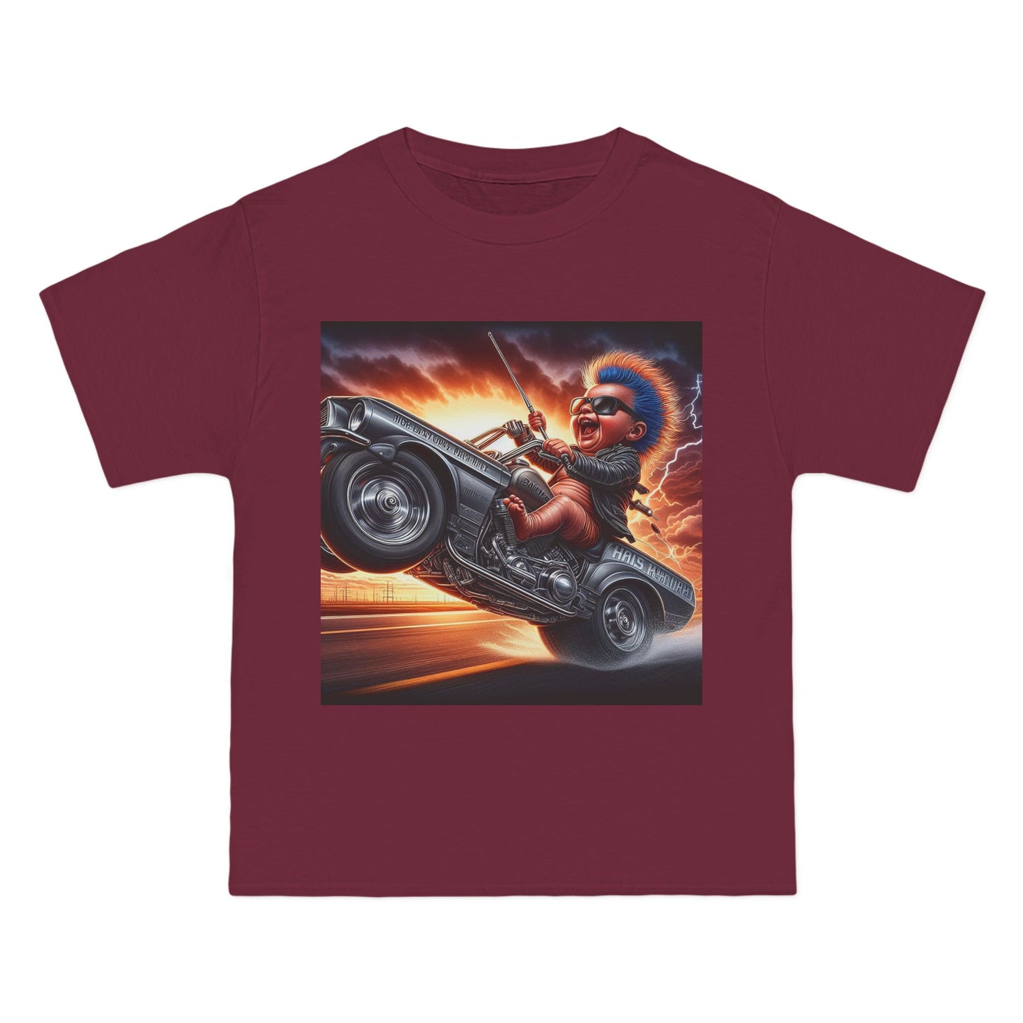 Crazy Baby Driving a Car T-Shirt — Funny Infant Driver Graphic Tee