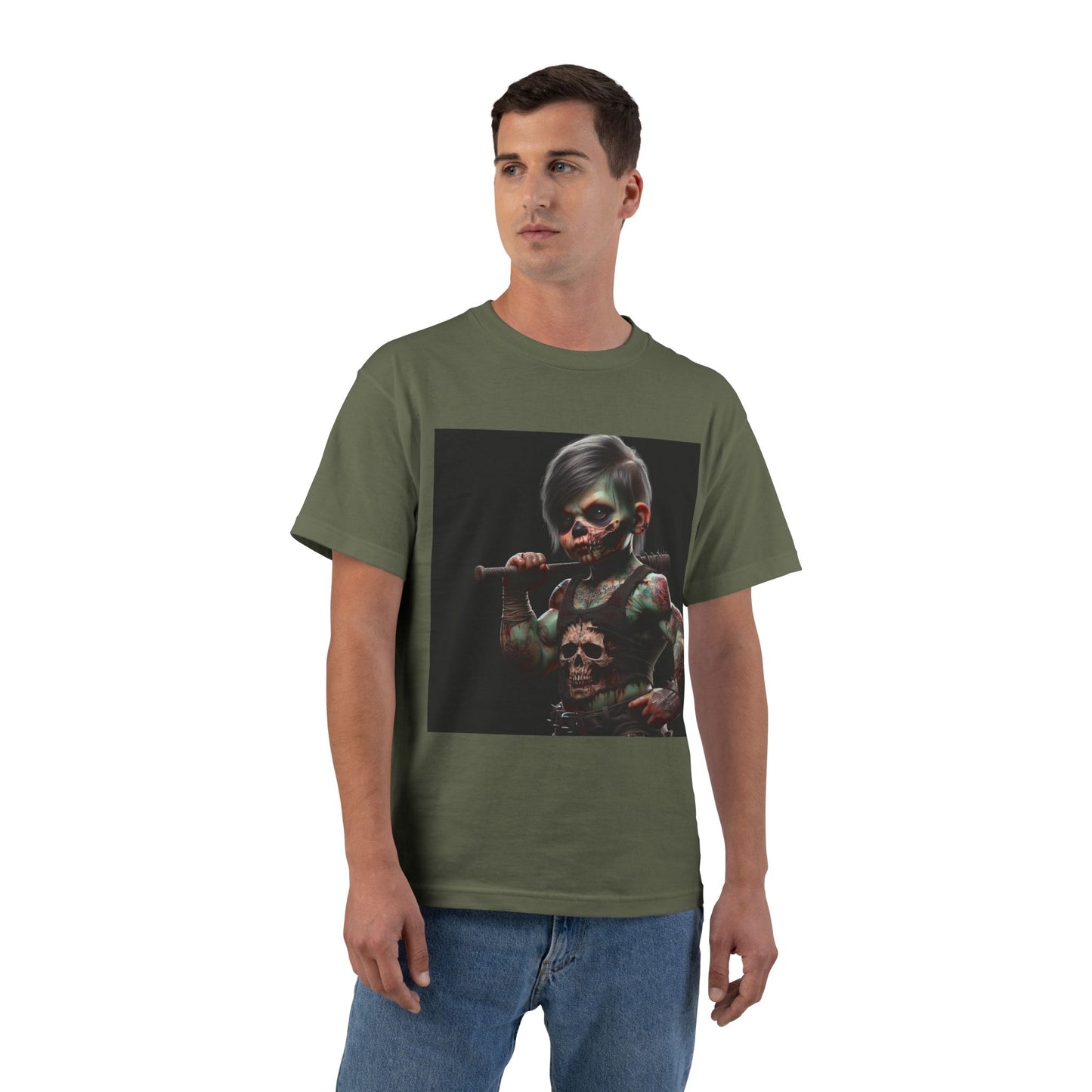 Zombie Muscle Baby T-Shirt — Cute Scary Infant Zombie Design