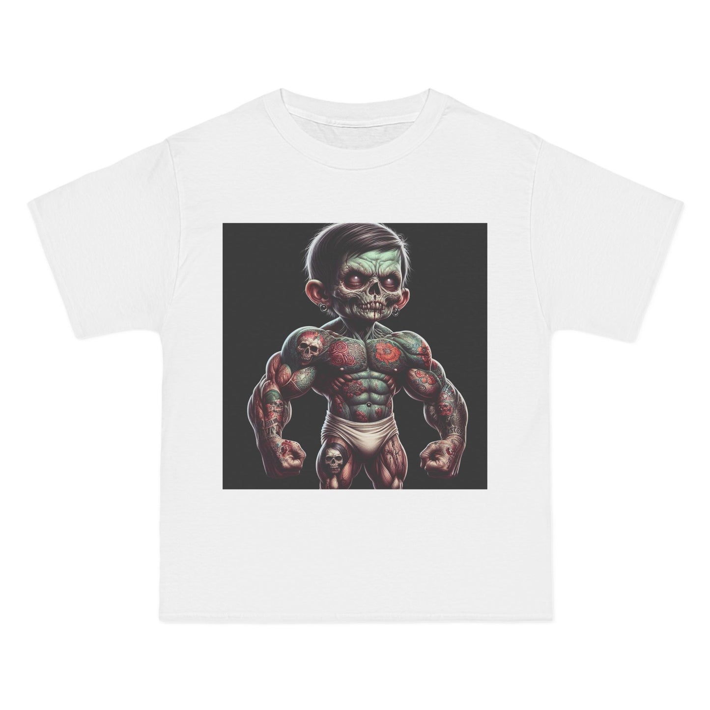 Zombie Muscle Baby T-Shirt — Cute Scary Baby Zombie Graphic Tee