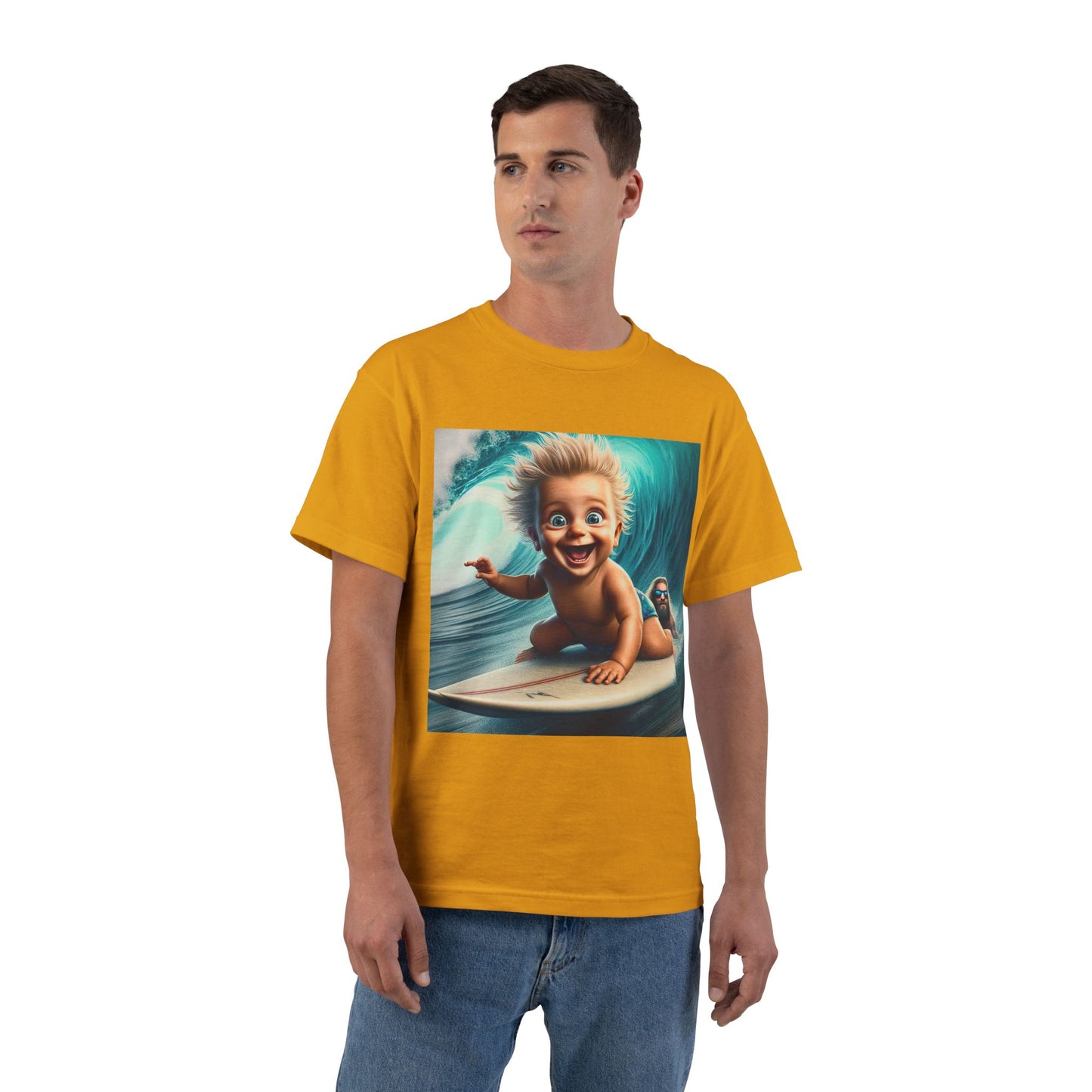 Funny Baby Surfing T-Shirt — Cute Surfing Infant Graphic Tee