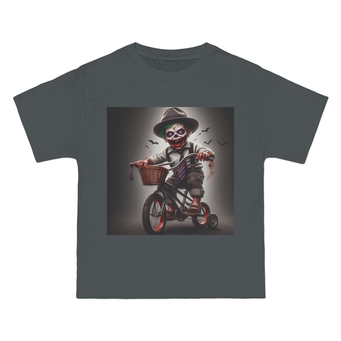 Zombie Baby on a Bike T-Shirt — Cute Creepy Infant Cyclist Tee