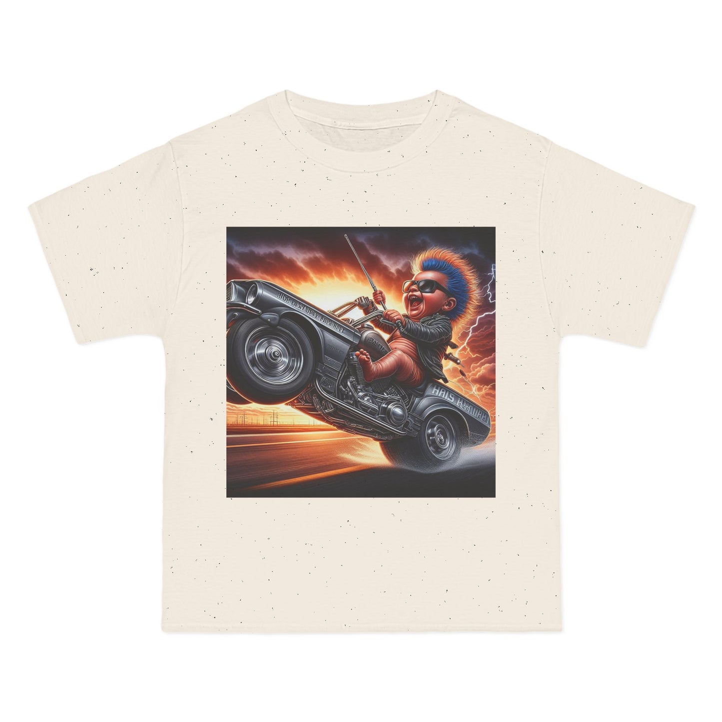 Crazy Baby Driving a Car T-Shirt — Funny Infant Driver Graphic Tee