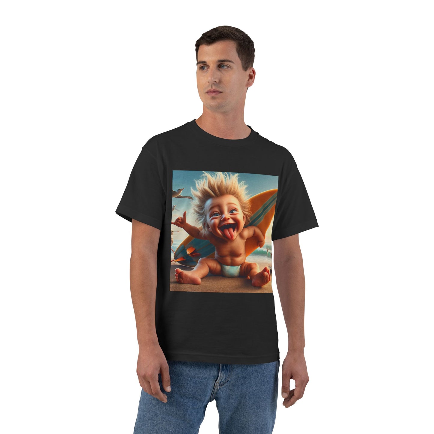 Crazy Surfer Baby T-Shirt — Cute Surf Graphic Tee for Kids