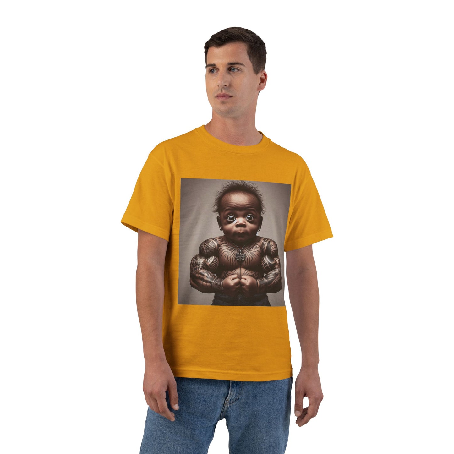 Funny Muscle Baby T-Shirt — Cute Strong Baby Graphic Tee