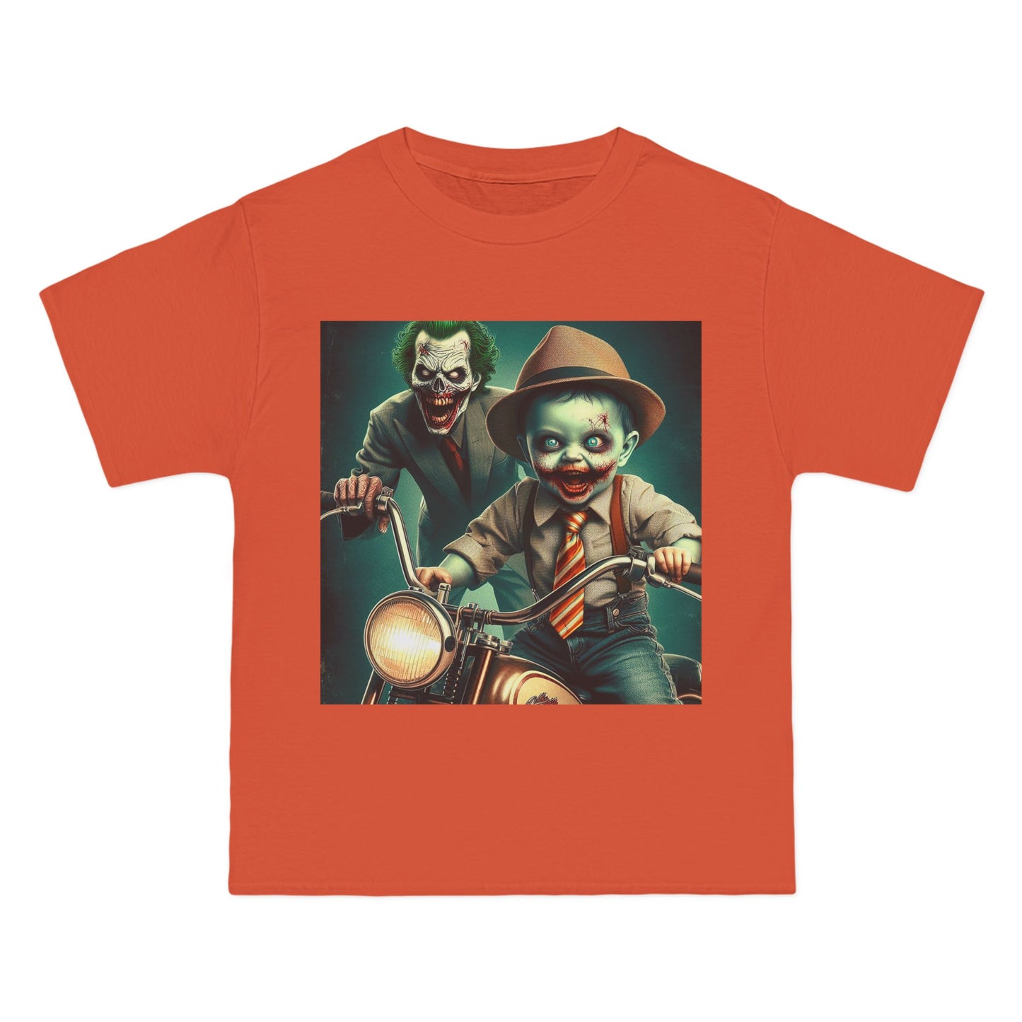 Zombie Joker Motorcycle T-Shirt — Biker Horror Graphic Tee
